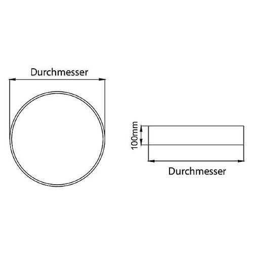 Brumberg 13685163 13685163 LED-Deckenleuchte LED 25W Silber von Brumberg