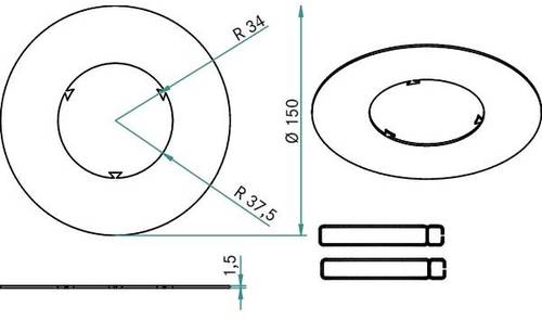 Brumberg 81005150 Reduzierring Nickel von Brumberg