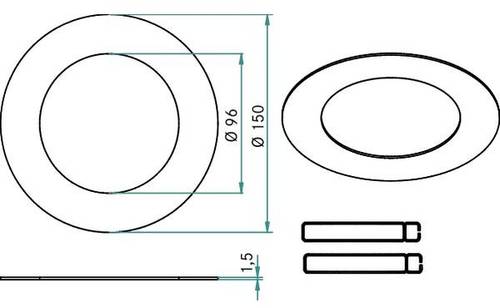 Brumberg 81014080 Reduzierring Schwarz von Brumberg