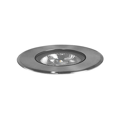 LED Bodeneinbauleuchte HYBRIDE FLAT, V4A, IP67 IK08, 24V DC, 6W 3000K 420lm 30°, befahrbar bis 1t von Brumberg