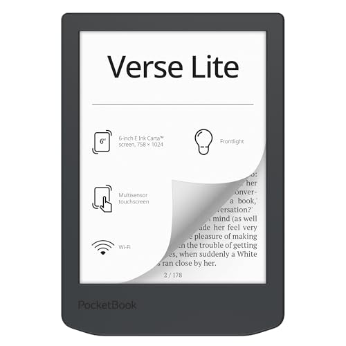 PocketBook E-Book-Reader Verse Lite - Midnight Grey (dunkelgrau) von Bruna BV Uitgaven