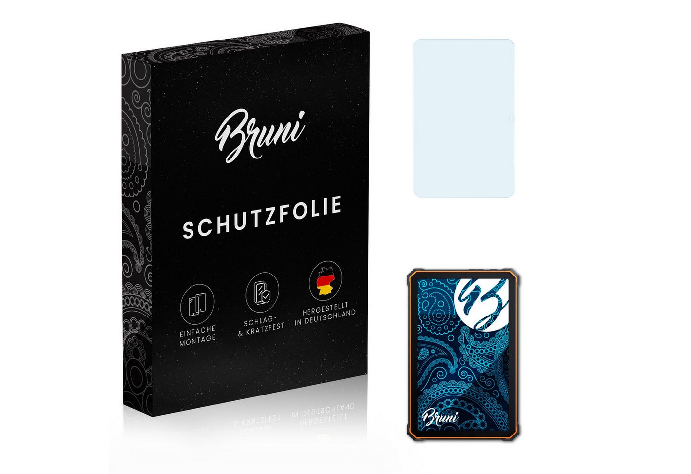 Bruni Schutzfolie Glasklare Displayschutzfolie für Active 8 Pro, (2 Folien), praktisch unsichtbar von Bruni