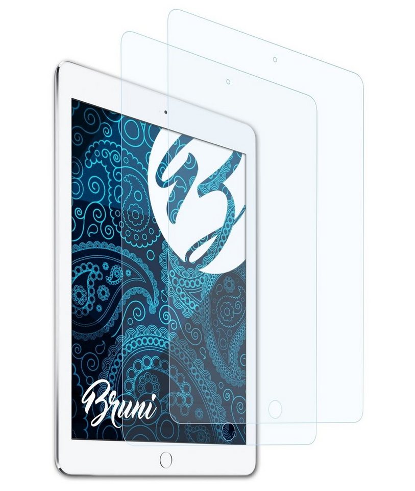 Bruni Schutzfolie Glasklare Displayschutzfolie für Apple iPad Air 2, (2 Folien), praktisch unsichtbar von Bruni