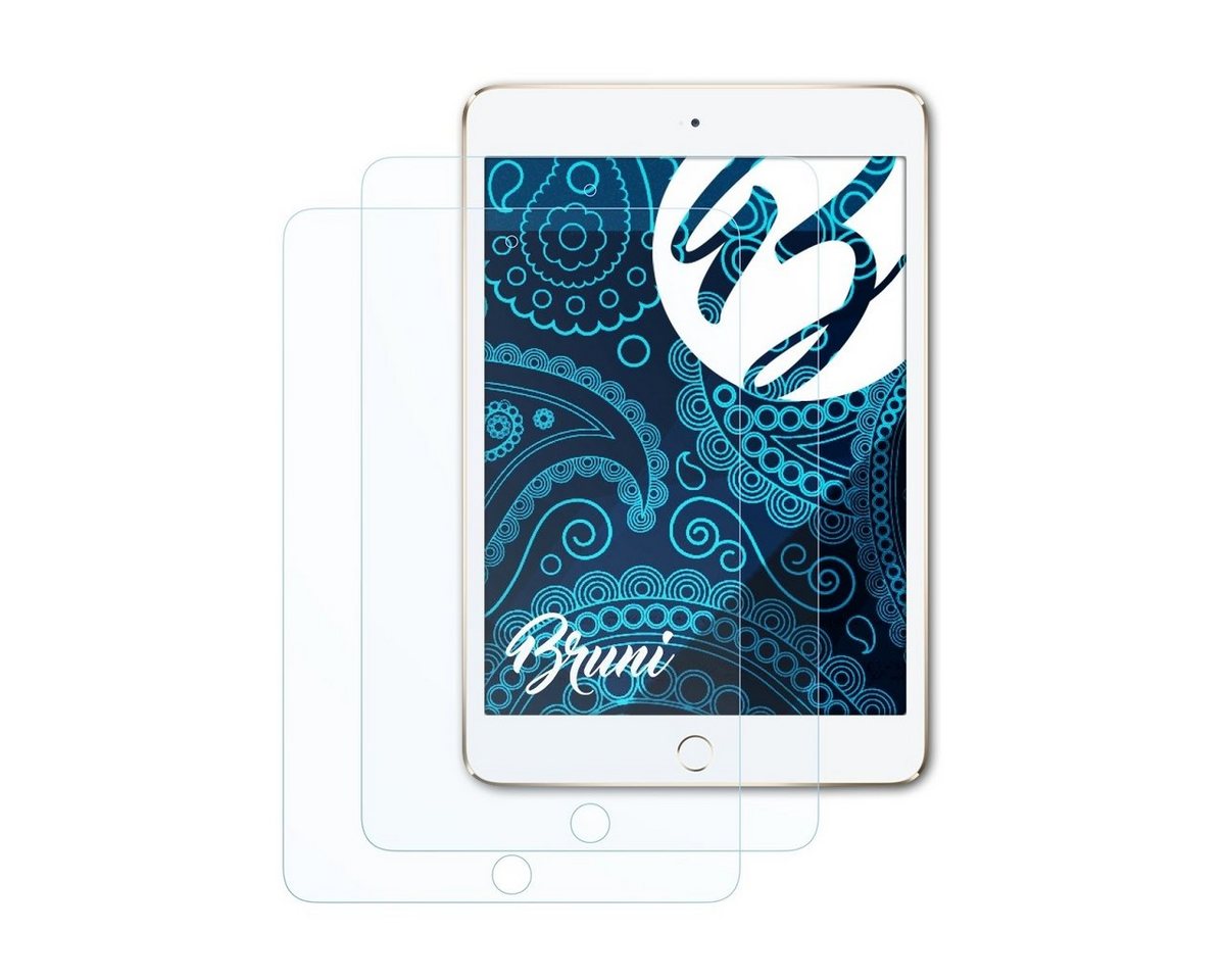 Bruni Schutzfolie Glasklare Displayschutzfolie für Apple iPad Mini 4, (2 Folien), praktisch unsichtbar von Bruni