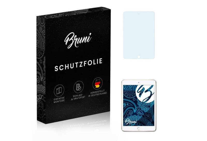Bruni Schutzfolie Glasklare Displayschutzfolie für Apple iPad Mini 4, (2 Folien), praktisch unsichtbar von Bruni
