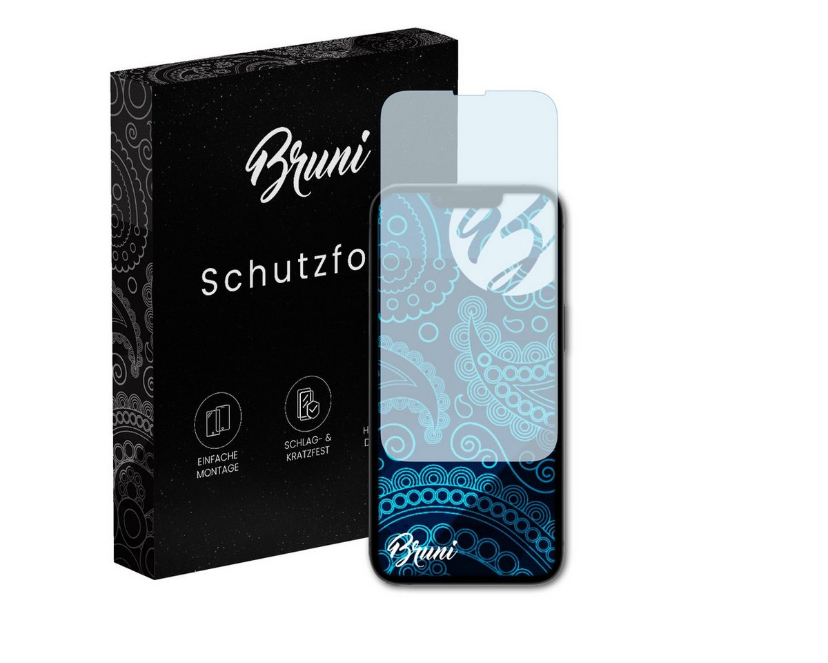 Bruni Schutzfolie Glasklare Displayschutzfolie für Apple iPhone 16e, (2 Folien), praktisch unsichtbar von Bruni
