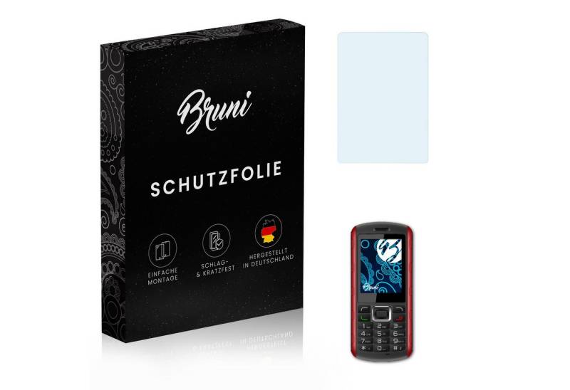 Bruni Schutzfolie Glasklare Displayschutzfolie für Beafon AL560, (2 Folien), praktisch unsichtbar von Bruni