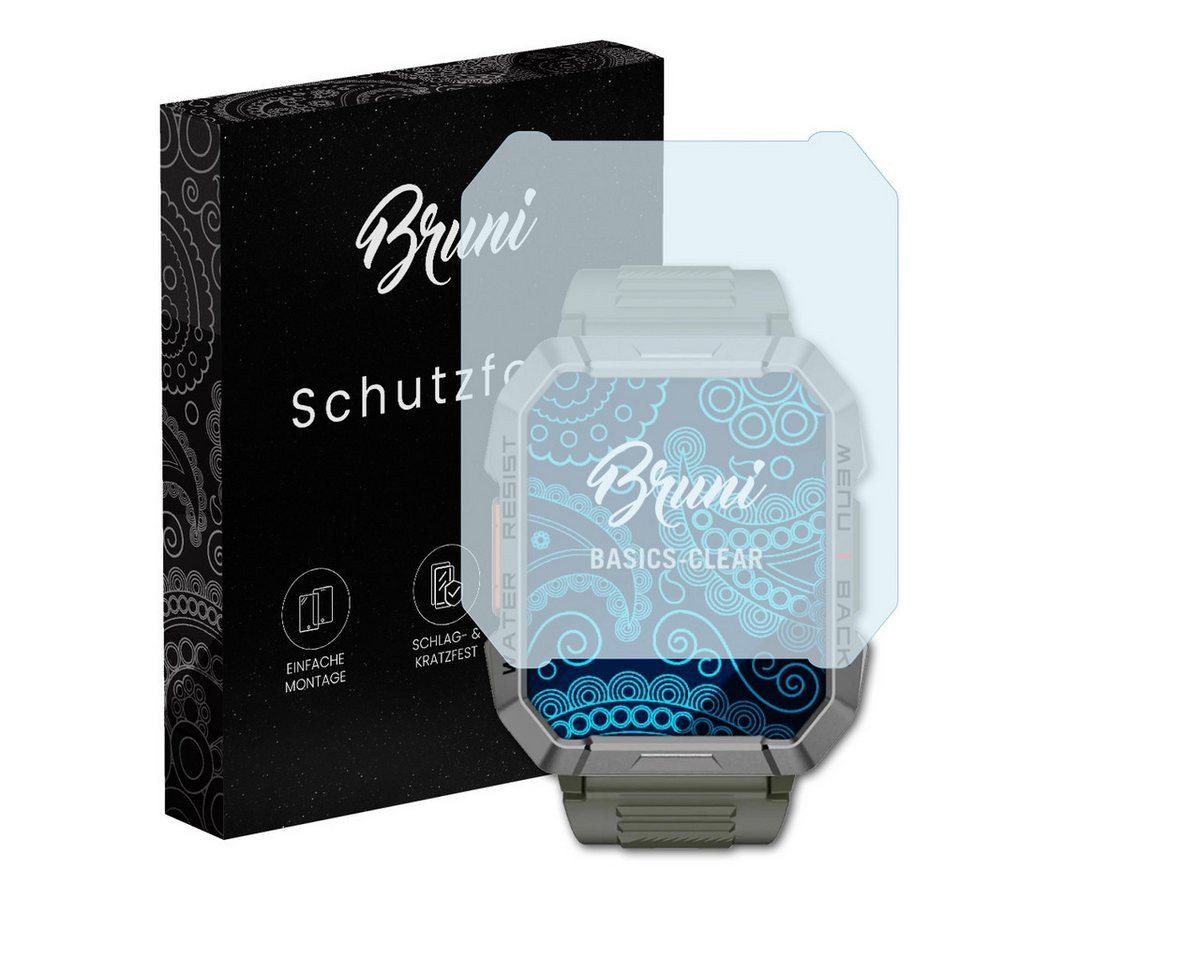 Bruni Schutzfolie Glasklare Displayschutzfolie für Blackview W60, (2 Folien), praktisch unsichtbar von Bruni