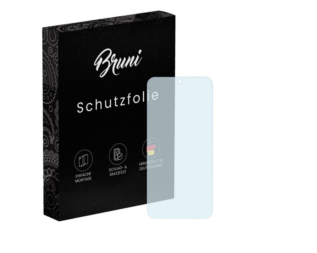 Bruni Schutzfolie Glasklare Displayschutzfolie für CMF Phone 1, (2 Folien), praktisch unsichtbar von Bruni