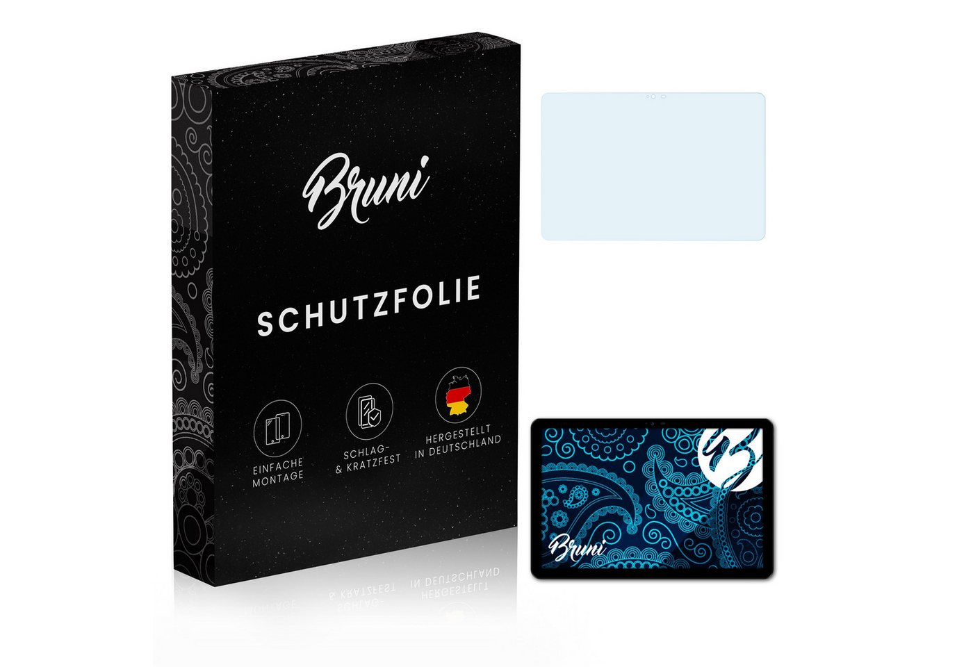 Bruni Schutzfolie Glasklare Displayschutzfolie für Doogee T10E, (2 Folien), praktisch unsichtbar von Bruni