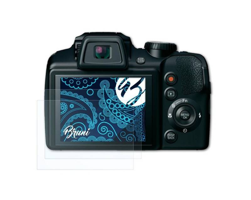 Bruni Schutzfolie Glasklare Displayschutzfolie für FinePix S9400W, (2 Folien), praktisch unsichtbar von Bruni
