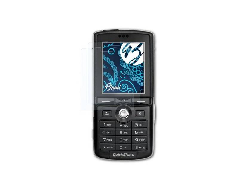 Bruni Schutzfolie Glasklare Displayschutzfolie für K750i, (2 Folien), praktisch unsichtbar von Bruni