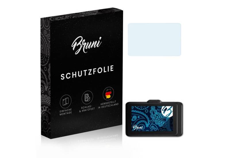 Bruni Schutzfolie Glasklare Displayschutzfolie für Micros Tablet 721, (2 Folien), praktisch unsichtbar von Bruni