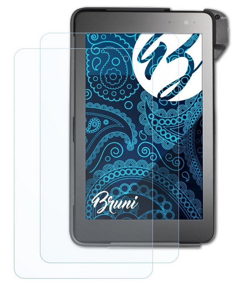 Bruni Schutzfolie Glasklare Displayschutzfolie für Micros Tablet E8, (2 Folien), praktisch unsichtbar von Bruni