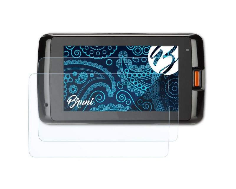 Bruni Schutzfolie Glasklare Displayschutzfolie für Mio MiVue 751, (2 Folien), praktisch unsichtbar von Bruni