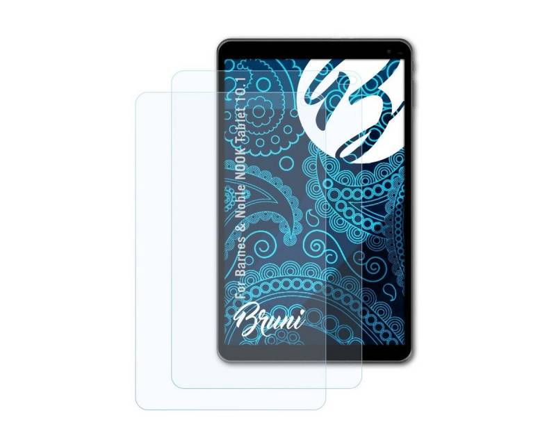 Bruni Schutzfolie Glasklare Displayschutzfolie für NOOK Tablet 10.1, (2 Folien), praktisch unsichtbar von Bruni