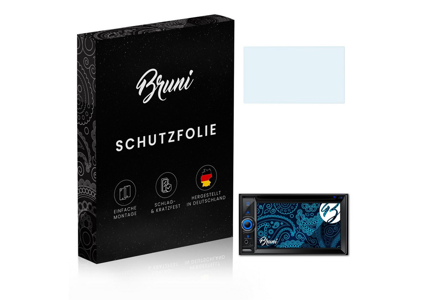 Bruni Schutzfolie Glasklare Displayschutzfolie für NX504E / NX505E, (2 Folien), praktisch unsichtbar von Bruni