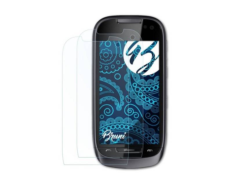 Bruni Schutzfolie Glasklare Displayschutzfolie für Nokia 701, (2 Folien), praktisch unsichtbar von Bruni