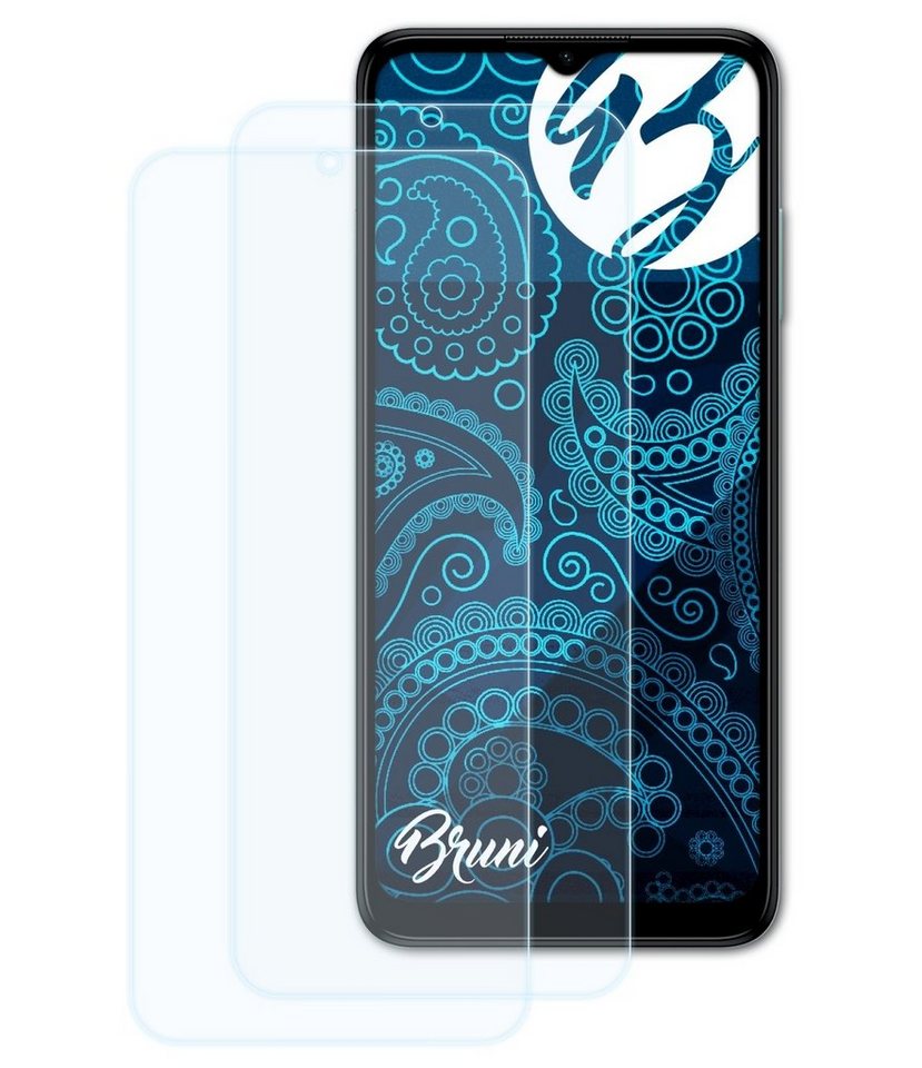 Bruni Schutzfolie Glasklare Displayschutzfolie für Nokia G22, (2 Folien), praktisch unsichtbar von Bruni