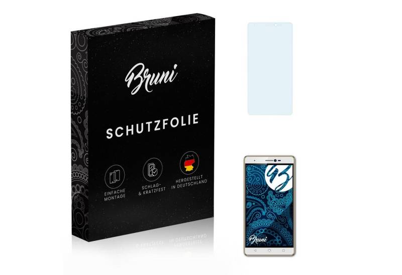 Bruni Schutzfolie Glasklare Displayschutzfolie für Nuu M3, (2 Folien), praktisch unsichtbar von Bruni