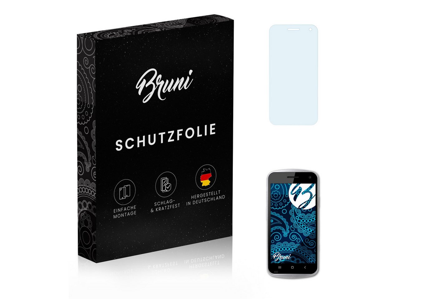 Bruni Schutzfolie Glasklare Displayschutzfolie für PM30hc, (2 Folien), praktisch unsichtbar von Bruni