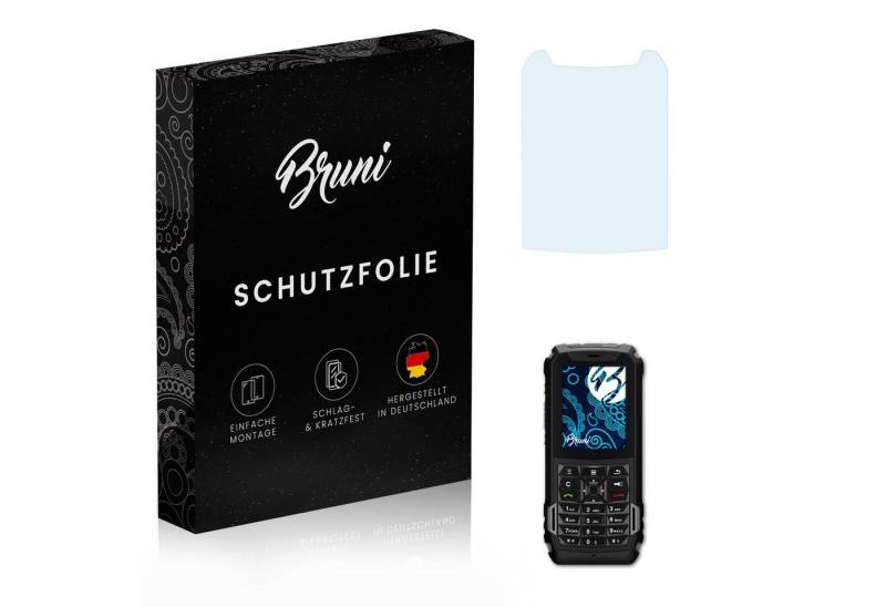 Bruni Schutzfolie Glasklare Displayschutzfolie für Sonim XP5, (2 Folien), praktisch unsichtbar von Bruni