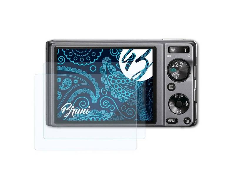 Bruni Schutzfolie Glasklare Displayschutzfolie für Sony DSC-W370, (2 Folien), praktisch unsichtbar von Bruni