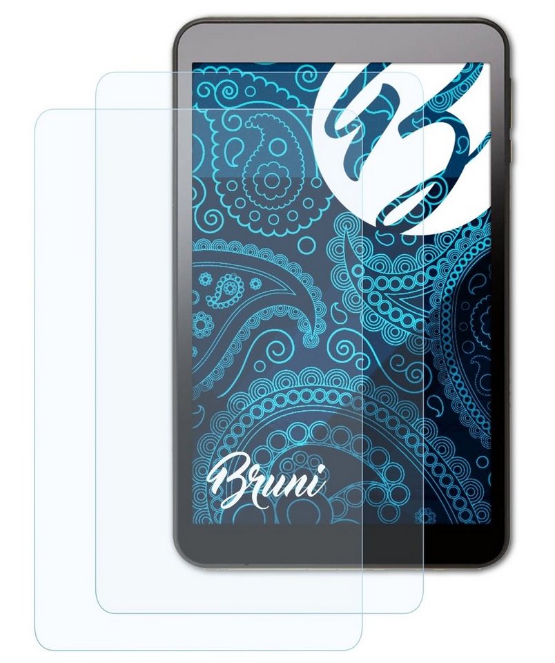 Bruni Schutzfolie Glasklare Displayschutzfolie für Tablet 8 TB892B, (2 Folien), praktisch unsichtbar von Bruni