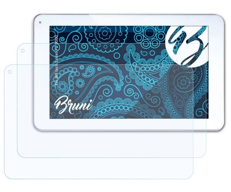 Bruni Schutzfolie Glasklare Displayschutzfolie für Tablet-PC 9000, (2 Folien), praktisch unsichtbar von Bruni