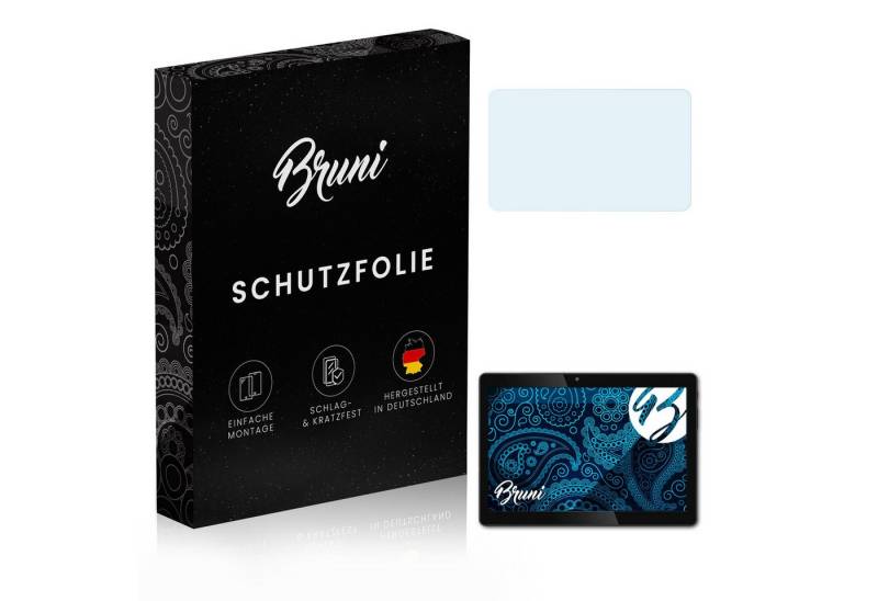 Bruni Schutzfolie Glasklare Displayschutzfolie für Tablet-PC XTE10D, (2 Folien), praktisch unsichtbar von Bruni