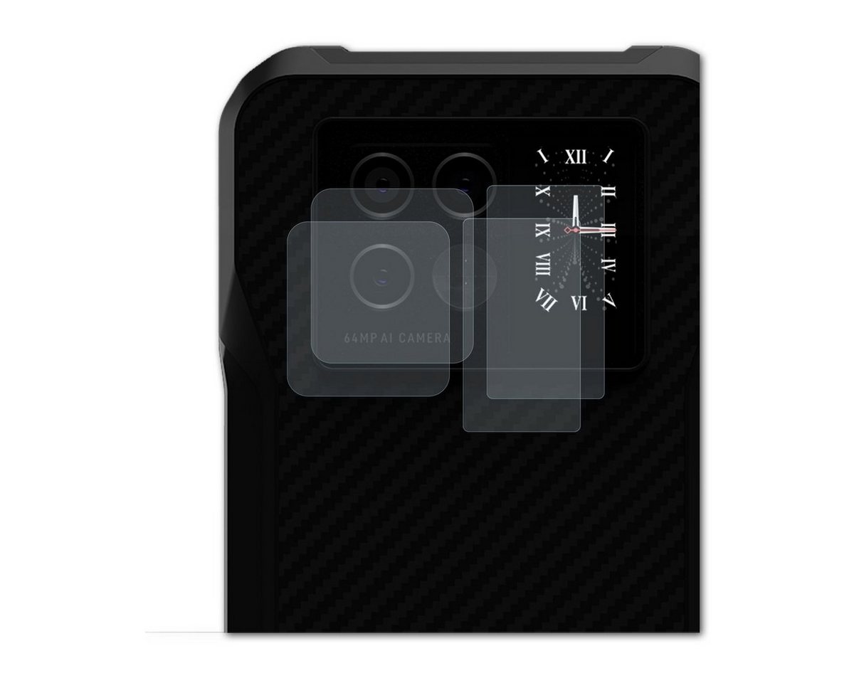 Bruni Schutzfolie Glasklare Displayschutzfolie für V20 5G Lens, (2er Set), praktisch unsichtbar von Bruni