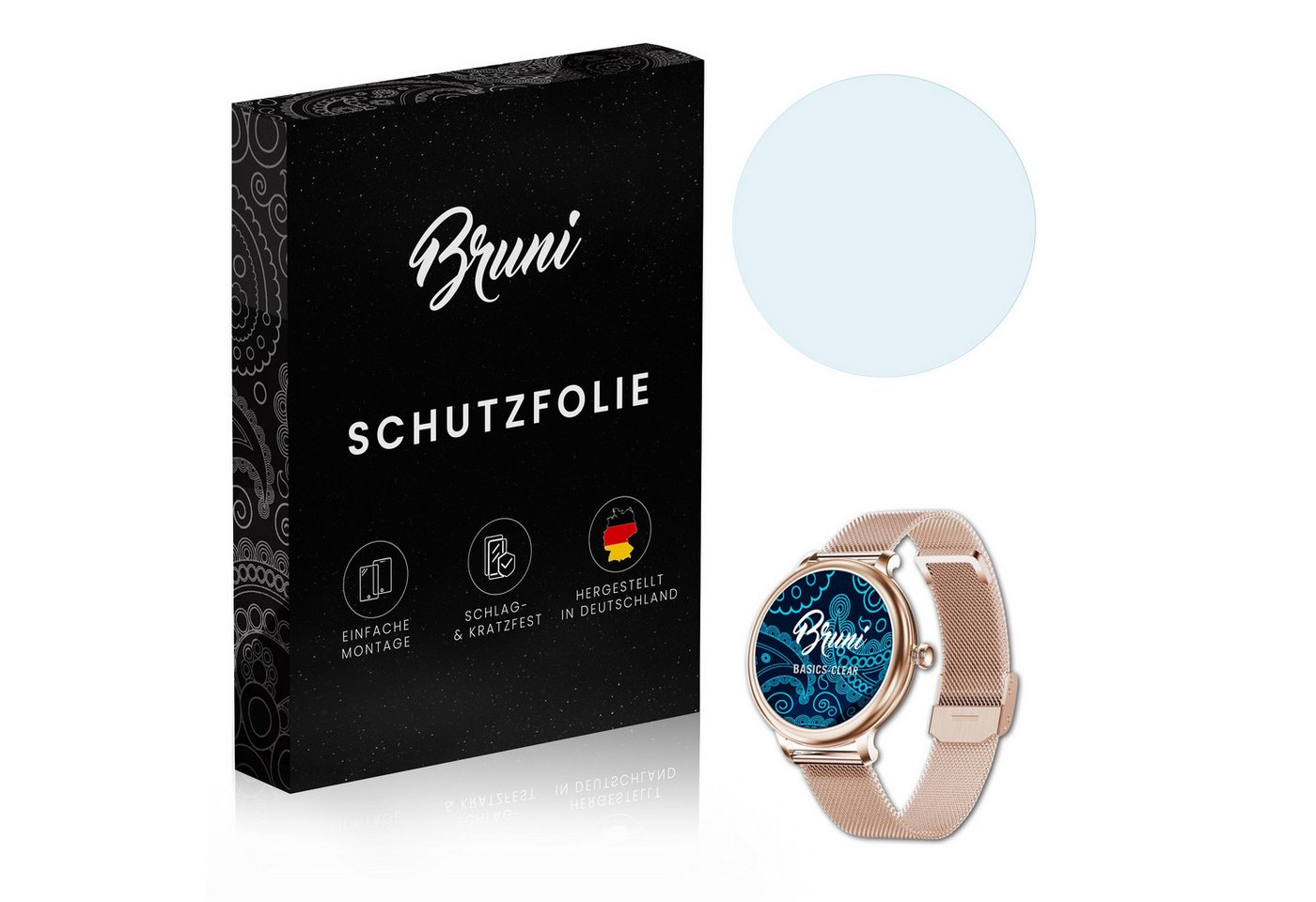 Bruni Schutzfolie Glasklare Displayschutzfolie für Valante Fem-Fit, (2 Folien), praktisch unsichtbar von Bruni