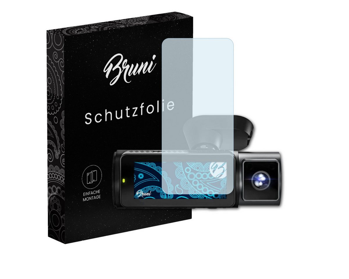 Bruni Schutzfolie Glasklare Displayschutzfolie für Vantrue Nexus 5, (2 Folien), praktisch unsichtbar von Bruni