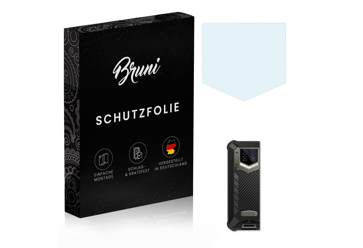 Bruni Schutzfolie Glasklare Displayschutzfolie für WP15 5G Lens, (2 Folien), praktisch unsichtbar von Bruni