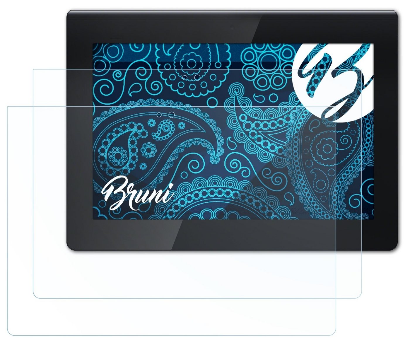 Bruni Schutzfolie Glasklare Displayschutzfolie für Xperia Tablet S, (2 Folien), praktisch unsichtbar von Bruni