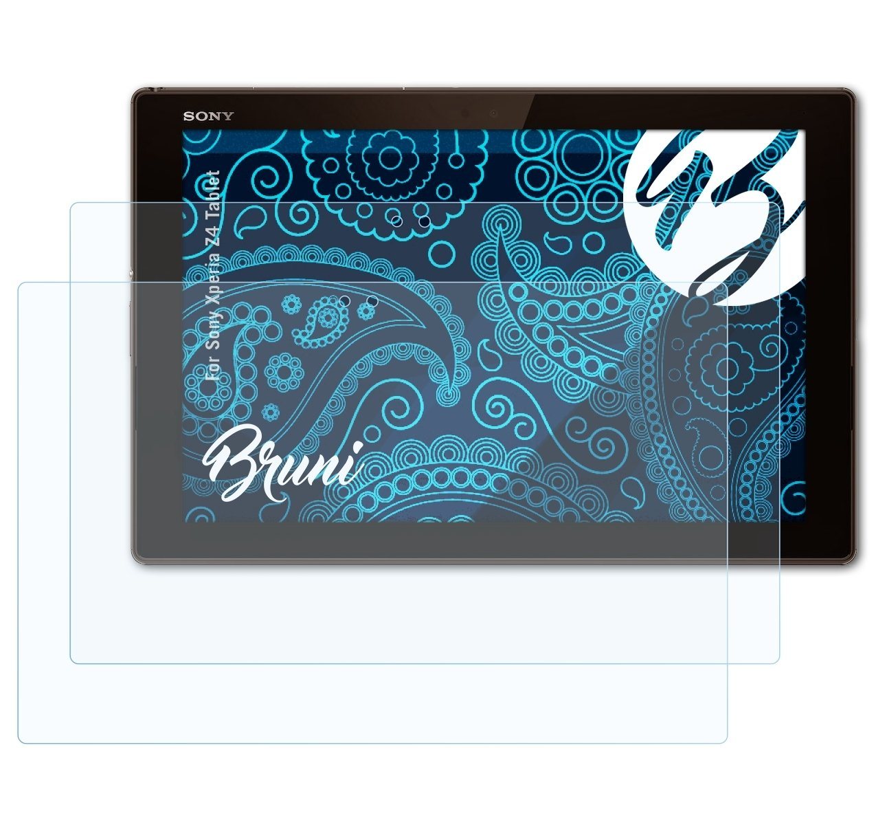 Bruni Schutzfolie Glasklare Displayschutzfolie für Xperia Z4 Tablet, (2 Folien), praktisch unsichtbar von Bruni