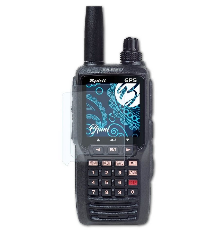 Bruni Schutzfolie Glasklare Displayschutzfolie für Yaesu FTA-750L, (2 Folien), praktisch unsichtbar von Bruni