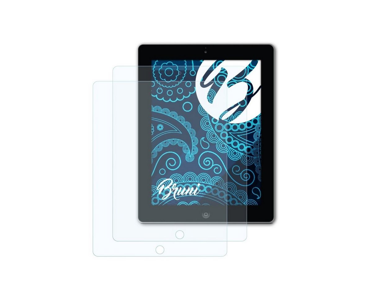 Bruni Schutzfolie Glasklare Displayschutzfolie für iPad 4 / 3 / 2, (2 Folien), praktisch unsichtbar von Bruni