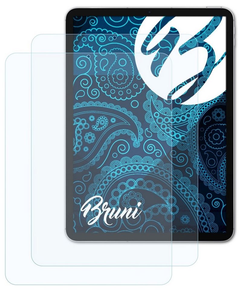 Bruni Schutzfolie Glasklare Displayschutzfolie für iPad Air 2020, (2 Folien), praktisch unsichtbar von Bruni