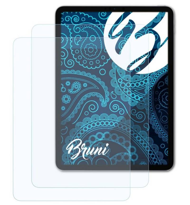 Bruni Schutzfolie Glasklare Displayschutzfolie für iPad Pro 11 2018, (2 Folien), praktisch unsichtbar von Bruni