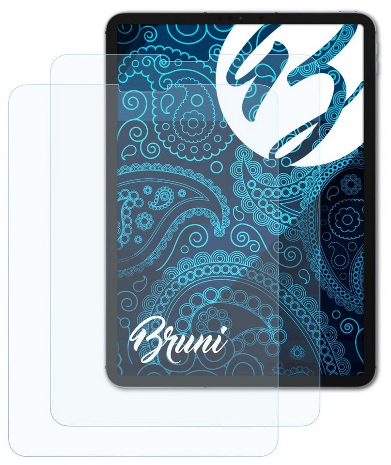 Bruni Schutzfolie Glasklare Displayschutzfolie für iPad Pro 11 2021, (2 Folien), praktisch unsichtbar von Bruni