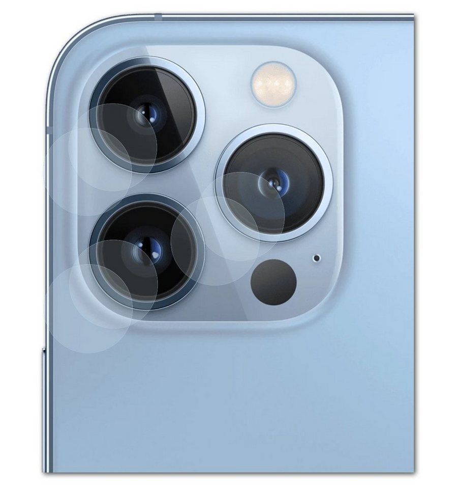 Bruni Schutzfolie Glasklare Displayschutzfolie für iPhone 13 Lens, (2er Set), praktisch unsichtbar von Bruni