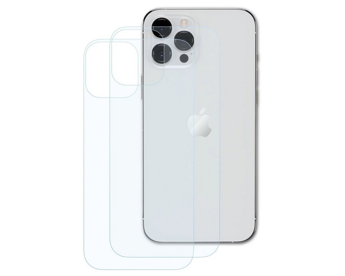 Bruni Schutzfolie für Apple iPhone 12 Pro Max Backcover, (2 Folien), praktisch unsichtbar von Bruni