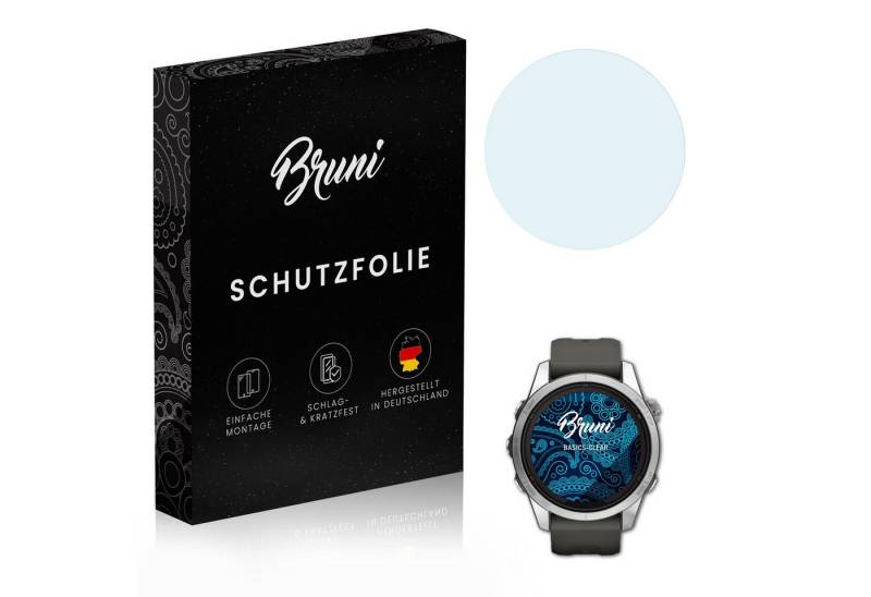 Bruni Schutzfolie für Garmin Fenix 7S Pro 42 mm, (2 Folien), praktisch unsichtbar von Bruni