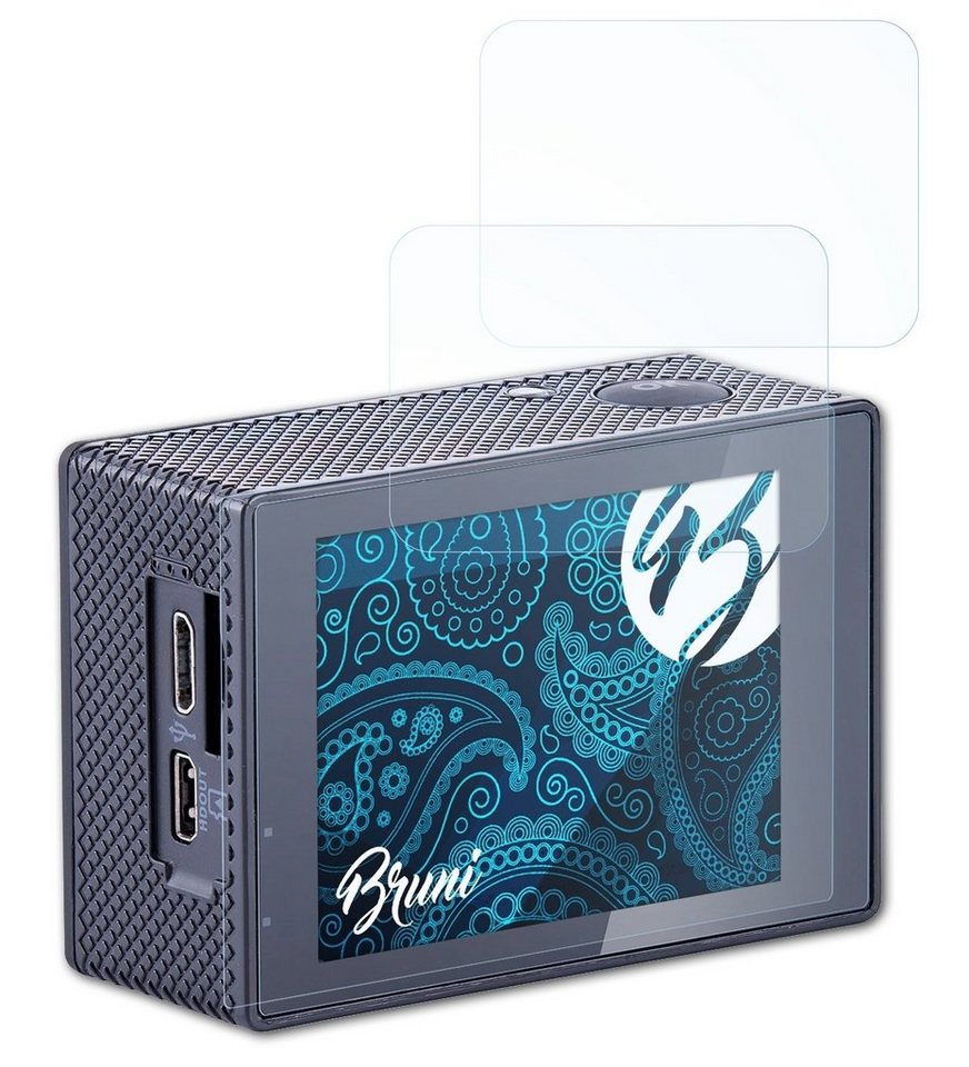 Bruni Schutzfolie für GoClever DVR Extreme Pro 4K Plus, (2 Folien), praktisch unsichtbar von Bruni