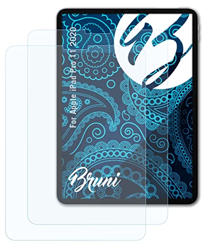 Bruni Schutzfolie kompatibel mit Apple iPad Pro 11 2020 Folie, glasklare Displayschutzfolie (2X) von Bruni