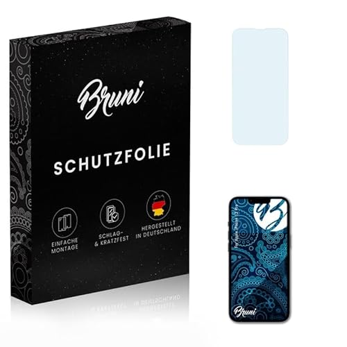 Bruni Schutzfolie kompatibel mit Apple iPhone 13 Pro Folie, glasklare Displayschutzfolie (2X) von Bruni