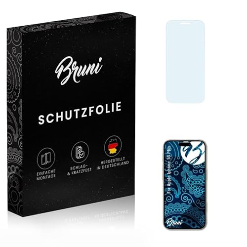 Bruni Schutzfolie kompatibel mit Apple iPhone 16 Plus Folie, glasklare Displayschutzfolie (2X) von Bruni