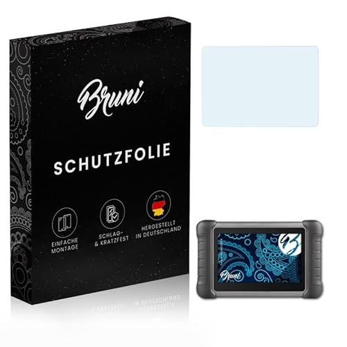 Bruni Schutzfolie kompatibel mit Autel MaxiDAS DS808 Folie, glasklare Displayschutzfolie (2X) von Bruni