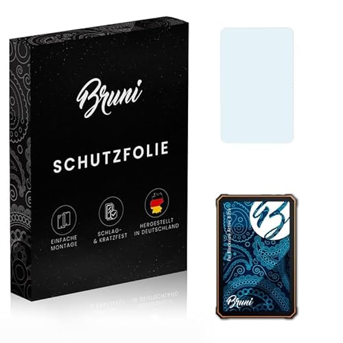 Bruni Schutzfolie kompatibel mit Blackview Active 8 Pro Folie, glasklare Displayschutzfolie (2X) von Bruni